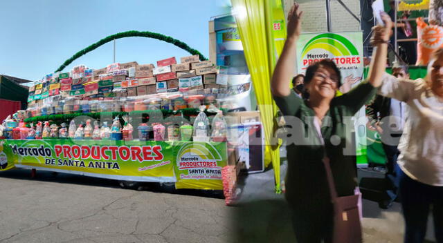 Mamita ganó 7 toneladas de alimento en el Mercado de Productores de Santa Anita