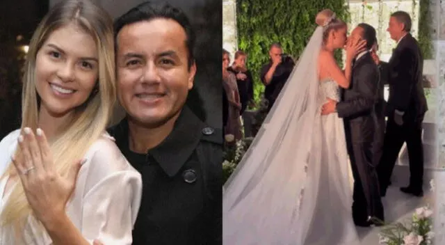Brunella Horna y Richard Acuña se comprometieron en julio del 2022 y se casaron el sábado 7 de enero del 2023.