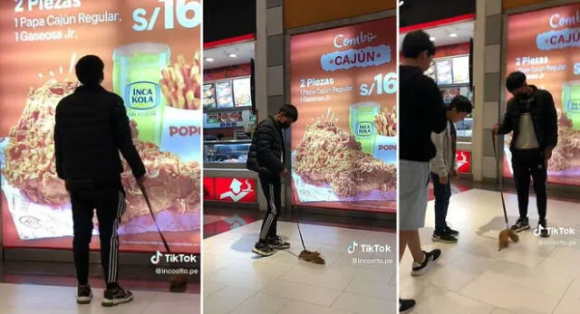 El peruano fue visto junto a un cuy en pleno mall del Cusco y usuarios en TikTok se vacilan.