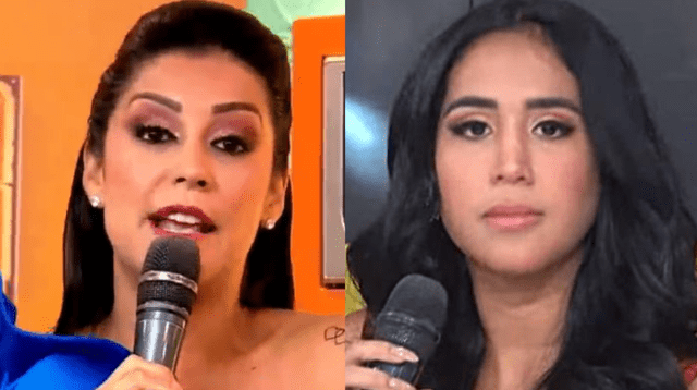 Karla Tarazona le da la bienvenida a Melissa Paredes a Panamericana Televisión.