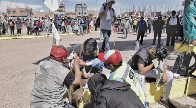 Enfrentamientos en Juliaca en Puno