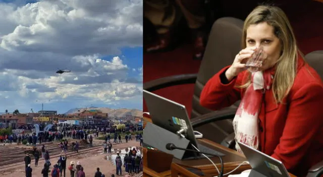 Congresista María del Carmen Alva se pronuncia sobre protestas