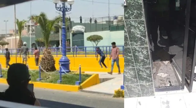 Comisaría de Tacna fue atacada por manfiestantes.