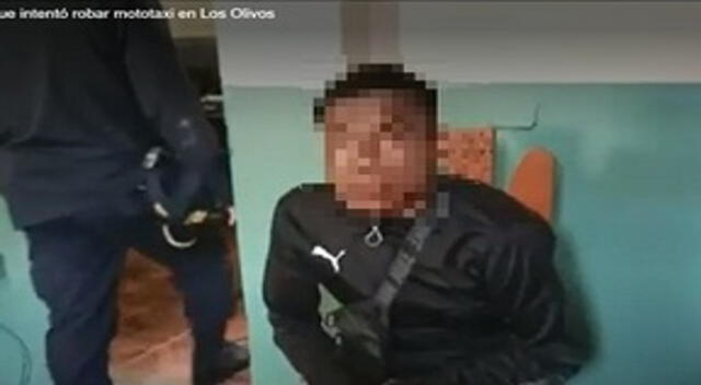 Dictan prisión contra José Carlos Durand Delgado por asaltar a un mototaxista en Los Olivos