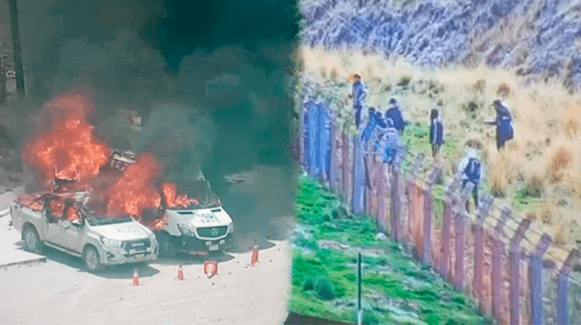 Protestantes atacan minera en Cusco.