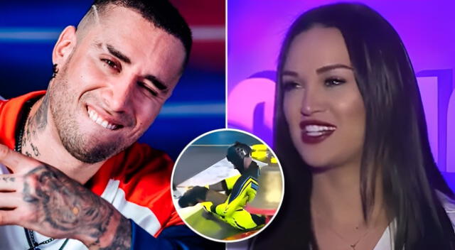 Jota Benz sigue adelante después de tremendo accidente en el set de Esto es guerra y Angie Arizaga no lo deja solo.