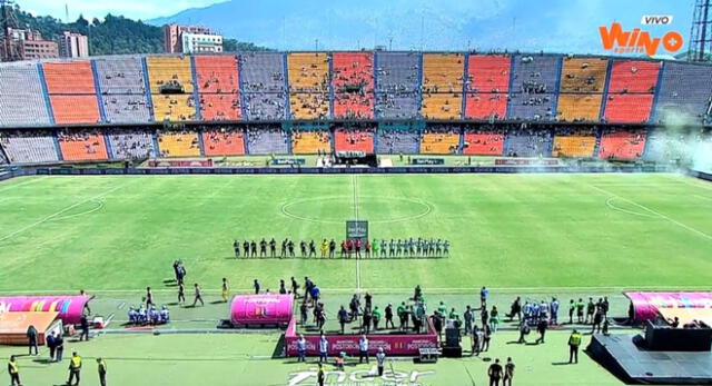 Estadio Atanasio Girardot para el duelo entre Alianza Lima y Atlético Nacional
