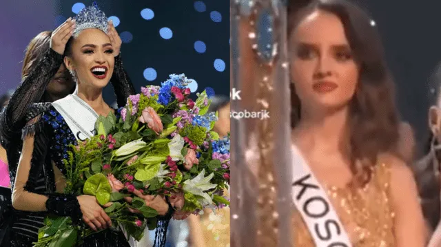 Usuarios viralizan reacción de Miss Kosovo tras ver ganar a Miss Usa.