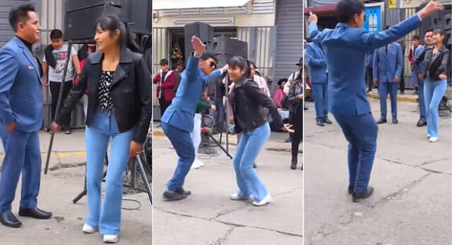 La peruana se robó el show con sus peculiares pasitos de baile y es tendencia en TikTok.