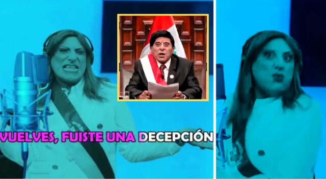 Cárlos Álvarez hace parodia con Dina Boluarte y Pedro Castillo.