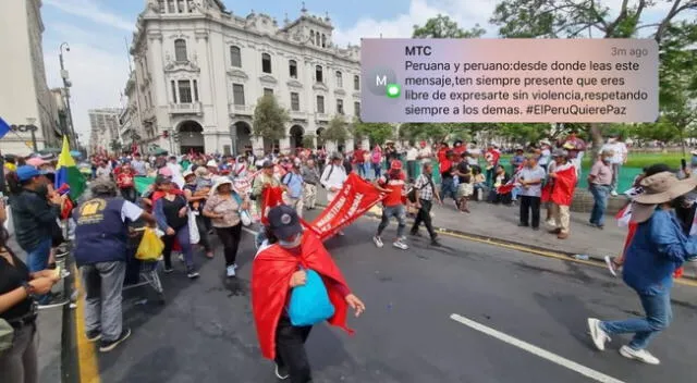 La entidad se pronunció tras las manifestaciones contra la presidenta de la República, Dina Boluarte.