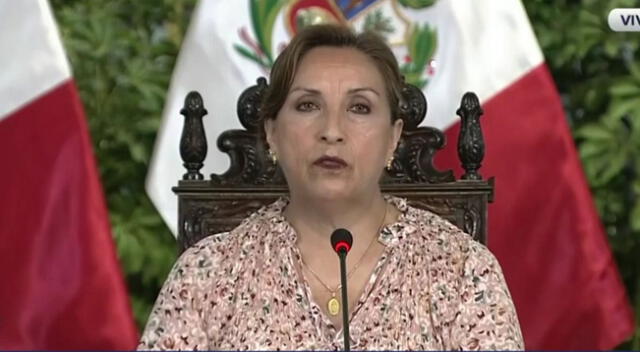 presidenta de la República, Dina Boluarte envió mensaje a la Nación.
