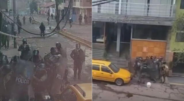 Paro Nacional: policías patean y golpean a manifestante durante protestas en Cusco