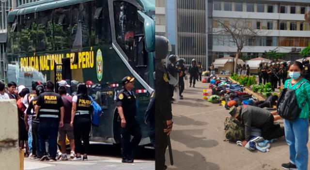 Policías ingresaron violentamente a las instalaciones de la Universidad Nacional Mayor de San Marcos.