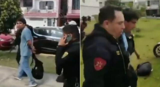 Policías se llevaron detenido a un estudiante de la San Marcos que los habría atacado en el campus.