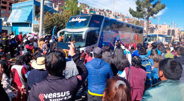 Estudiantes de Puno llegarán a la capital en las siguientes horas.