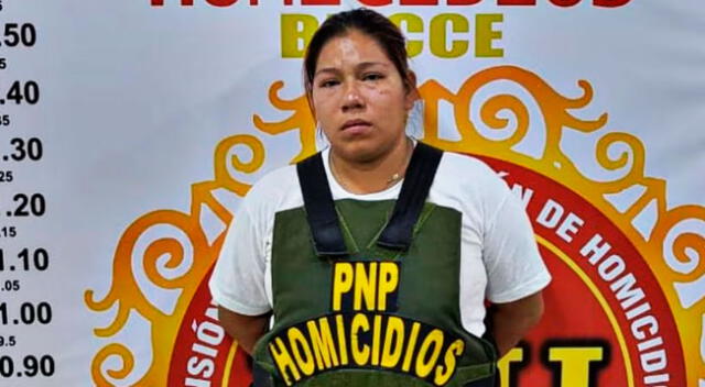 La mujer fue detenida por agentes de la PNP y luego conducida hasta el departamento de Homicidios, donde confirmó su delito.