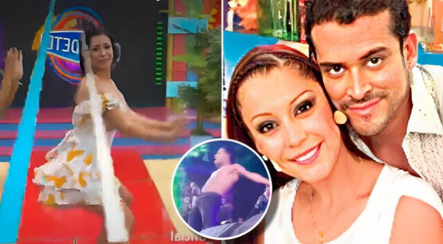 Karla Tarazona mostró sus mejores pasos al estilo de su ex.