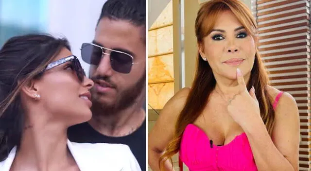 Magaly Medina sorprendida al ver a Beto Da Silva e Ivana Yturbe felices.