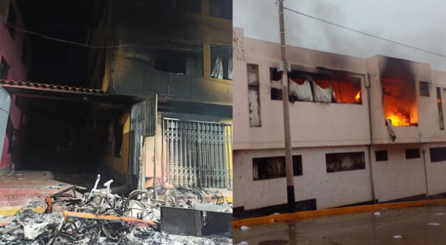 En total 14 fueron los locales del Poder Judicial atacados, entre ellos, siete incendiados