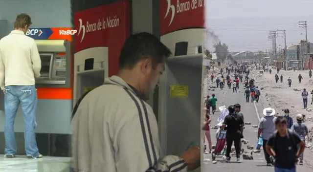 Bloqueo de carreteras en Puno, impediría que ingrese dinero en efectivo y cajeros están vacíos.