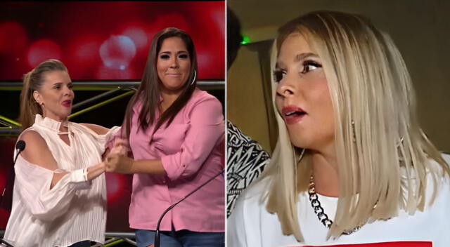 Ante Más Espectáculos, Johanna San Miguel aseguró que los dimes y diretes con Renzo Schuller son parte del show, y no tuvo problemas en hablar de Katia Palma.