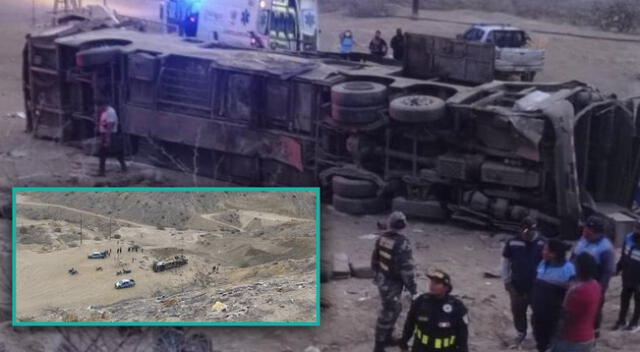 Bus cae a un abismo y deja varios pasajeros muertos como heridos en Talara.