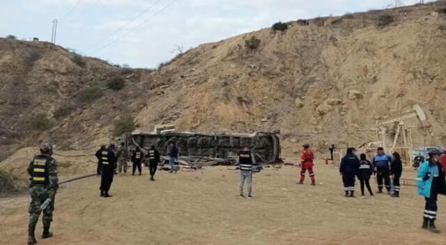 Bus accidentado con pasajeros de nacionalidad haitiana