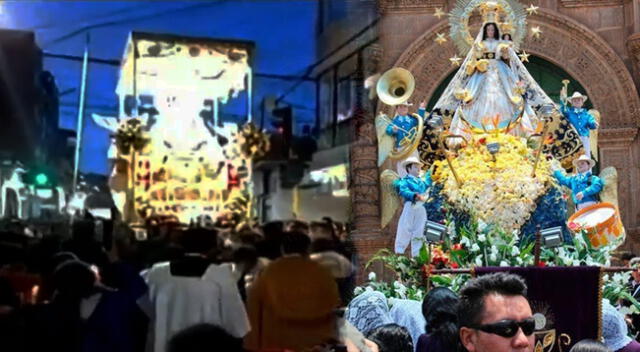 Virgen de la Candelaria fue sacada a pasear por sus fieles en medio de las protestas de Puno.