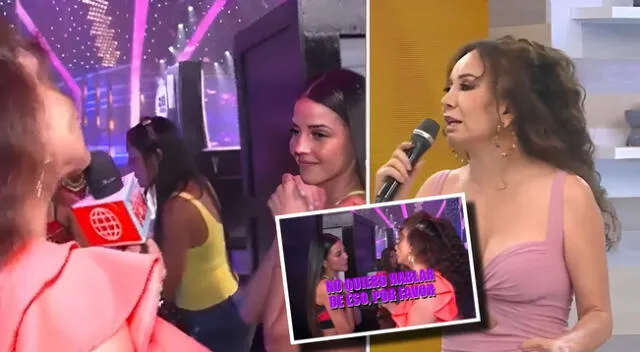 Janet Barboza quedó en el aire cuando Luciana Fuster se rehusó a hablarle.