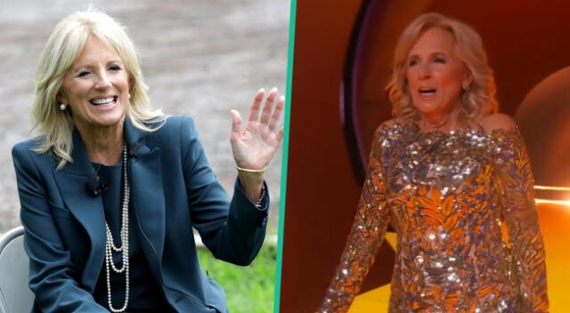 Jill Biden, primera dama de Estados Unidos aparece en los Grammy 2023.