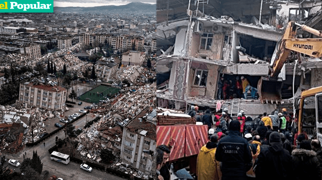 Rescatistas continúan en la búsqueda de salvar a personas atrapadas bajo los escombros tras terremoto en Turquía.