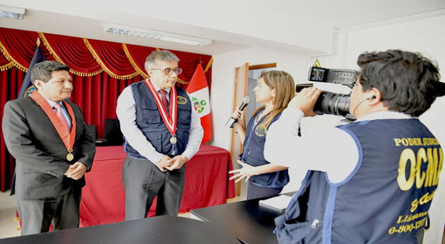 El jefe de la OCMA, Ulises A. Yaya Zumaeta inspeccionó los juzgados de Emergencia de Lima Sur