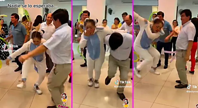 La payasita lo entregó todo en la pista de baile y es viral en TikTok.