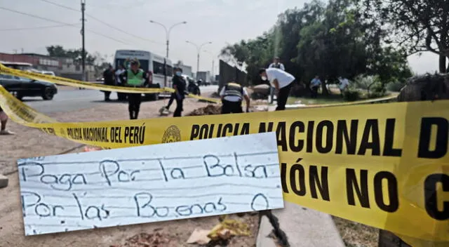 Un nuevo crimen se registró esta mañana en Huachipa.