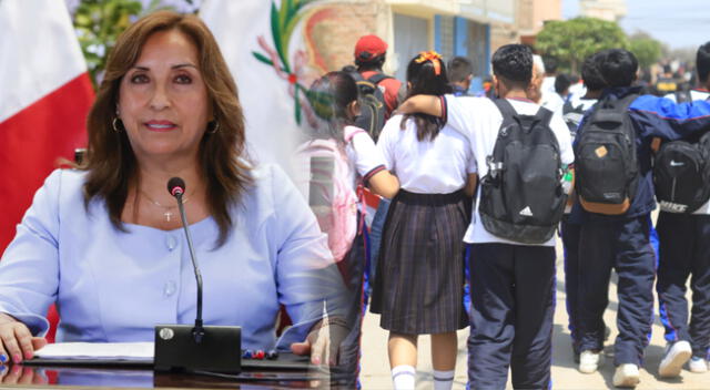 Presidenta Dina Boluarte teme por el inicio del año escolar por continuidad de protestas