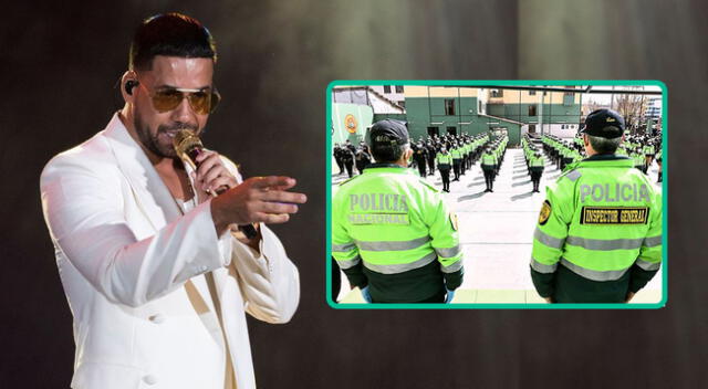 PNP hace propaganda en concierto de Romeo Santos y son cuestionados.