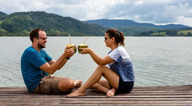 Laguna Azul en Tarapoto es uno de los lugares preferidos por las parejas.