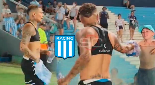 Paolo Guerrero le sacó sonrisas al pequeño hincha de la Academia.