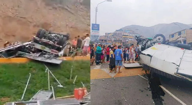 Se registra violento accidente de tránsito en Collique, en Comas.