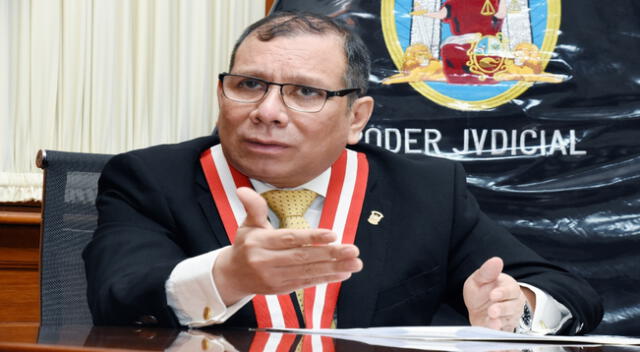 El presidente del Poder Judicial Javier Arévalo condenó actos terroristas contras policías