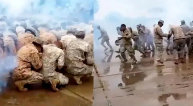 Soldados del Ejército sintieron bastante malestar ante los efectos de la bomba lacrimógena