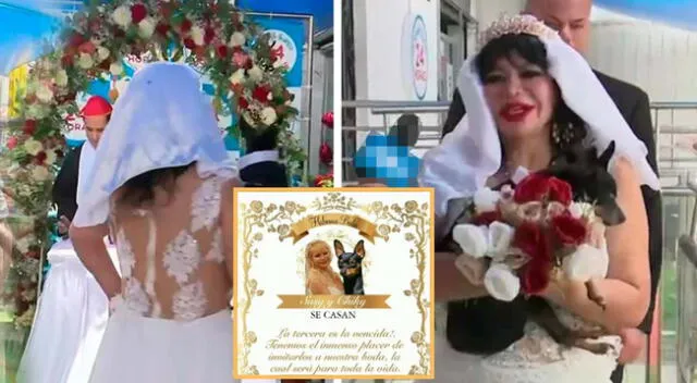 Susy Díaz se casó con su perrito Chiky