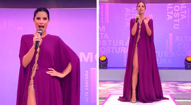 María Pía Copello se luce nuevamente con vestido escotado.