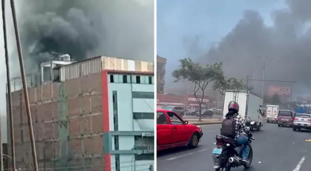 Incendio en La Victoria.