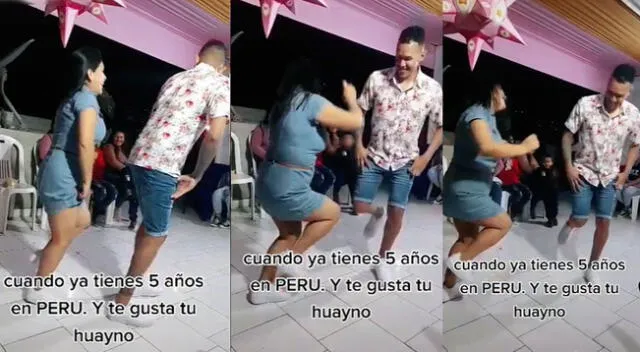 Particular escena de joven extranjero bailando huayno se hizo viral en las redes sociales.