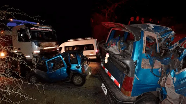 Accidente automovilístico en Chulucanas, Piura, deja seis personas muertas.