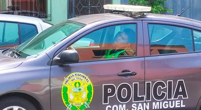 Efectivo policial fue captado en un momento de descanso, pero usuarios criticaron.