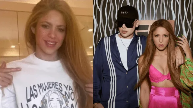 Shakira factura con nueva polera de su tema musical con Bizarrap.