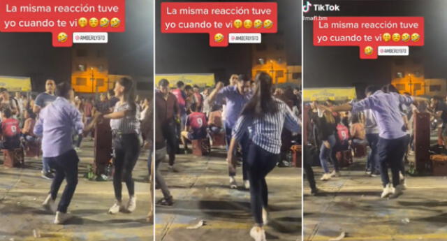 Joven junto a su pareja de baile encendieron la pista de baile.